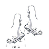 Manta Ray Sterling Silver Hook Earring